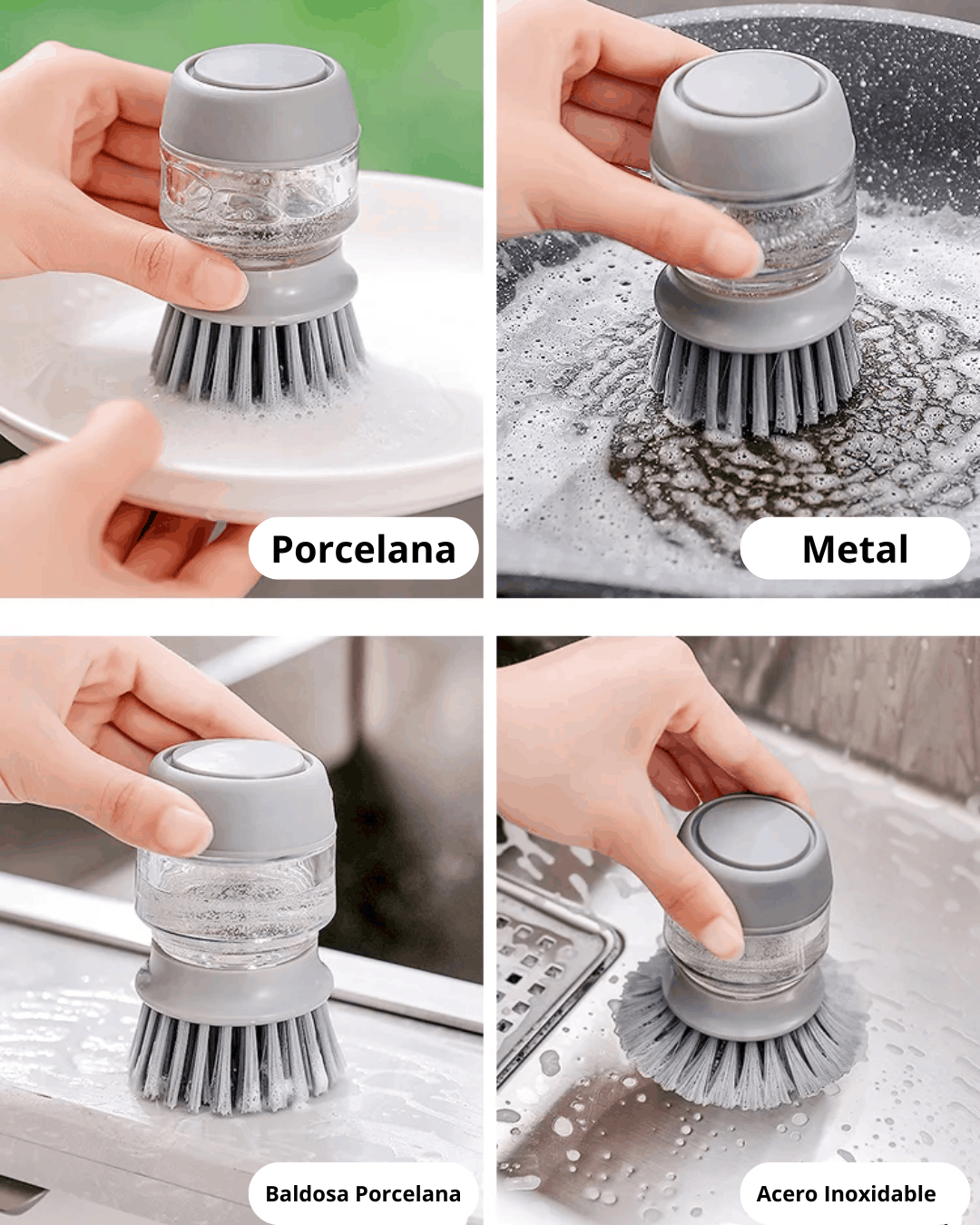 Cepillo Dispensador De Jabon