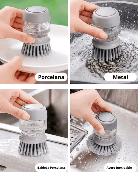 Cepillo Dispensador De Jabon