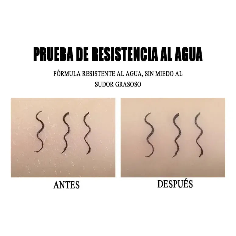 Delineador de ojos resistente al agua y a las manchas