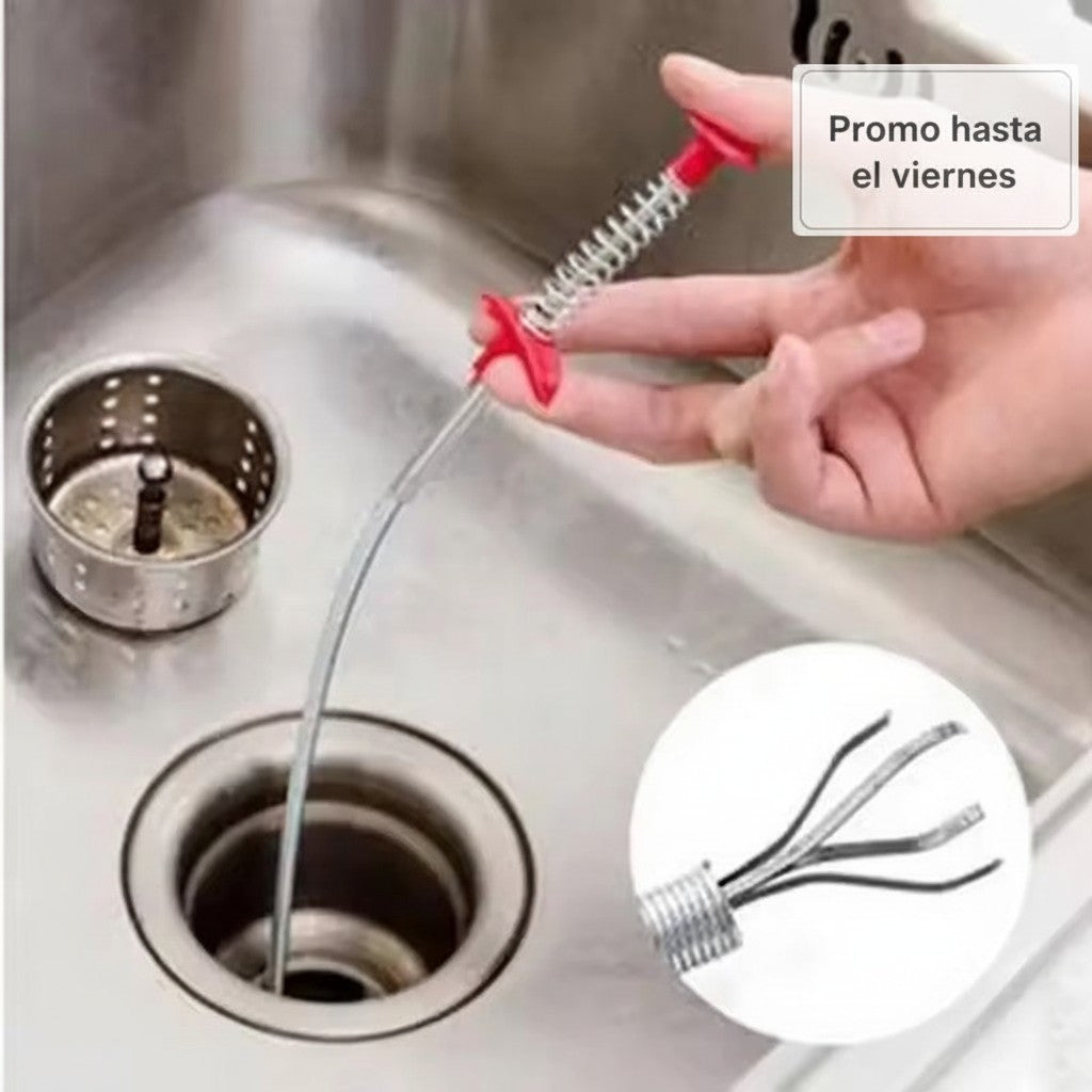 Gancho Desatascador Sin Químicos